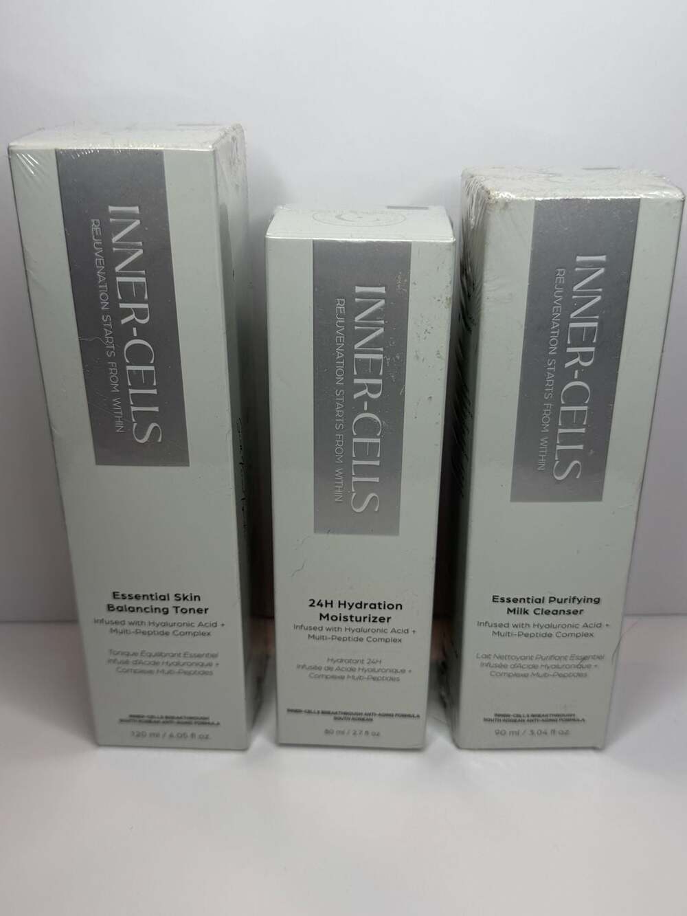 3 set Bnew sealed Inner-Cells Skincare Set Toner Moisturizer Cleanser